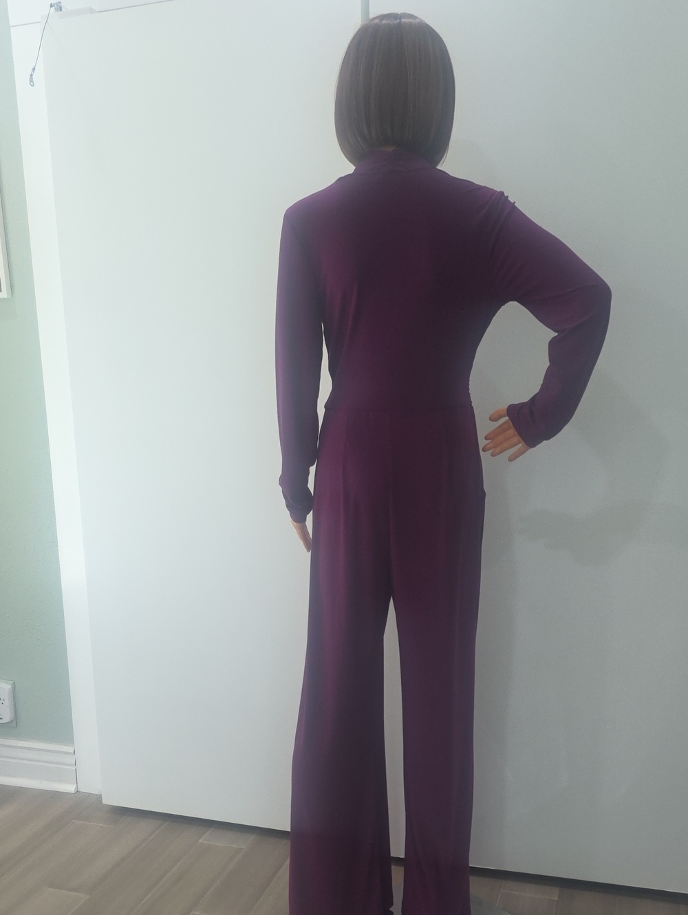 Venus Purple/Violet Long Sleeve Dressy Jumpsuit - Size 4 - Picture 9 of 13